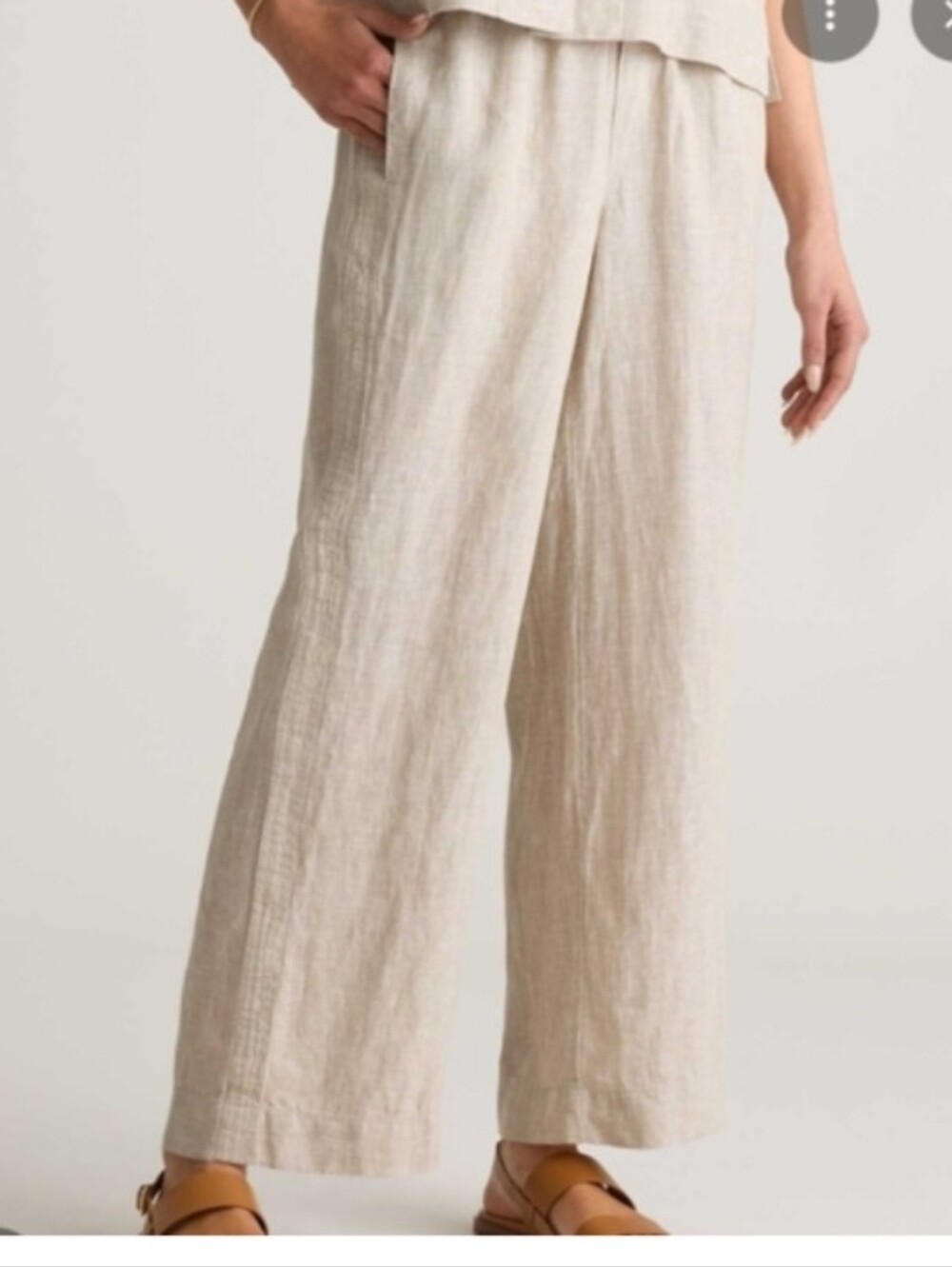 Quince European Linen Wide Leg Pants